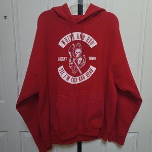 White and Red Till I'm Cold and Dead Sweatshirt (XL)